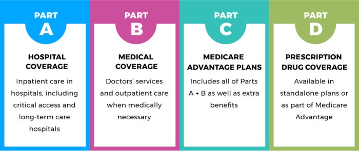 Mr. white has medicare parts a and b