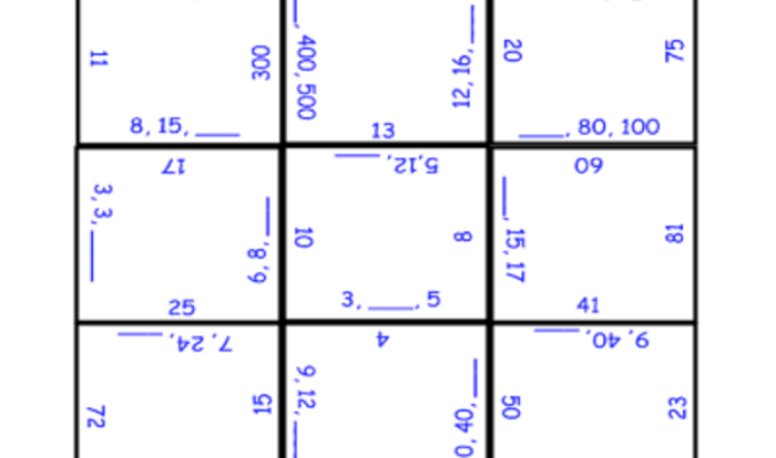 Special right triangles puzzle answer key