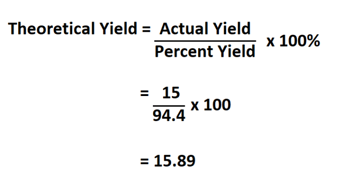 Yield theoretical showme solving percent