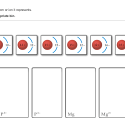 Match each diagram to the atom or ion it represents.